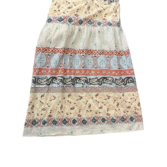 beau bois Boho lined halter maxi dress tiered hippie Y2K S/M - Picture 9 of 15